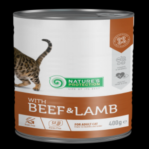 Natures Protection Adult Beef,Lamb 400g